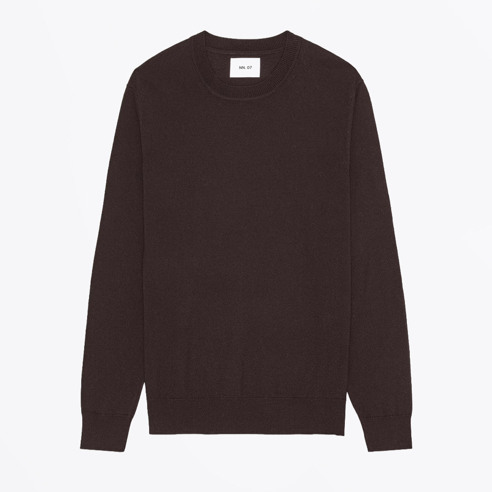 NN07 Ted Lightweight Merino Wool Sweater - Deep Truffle
