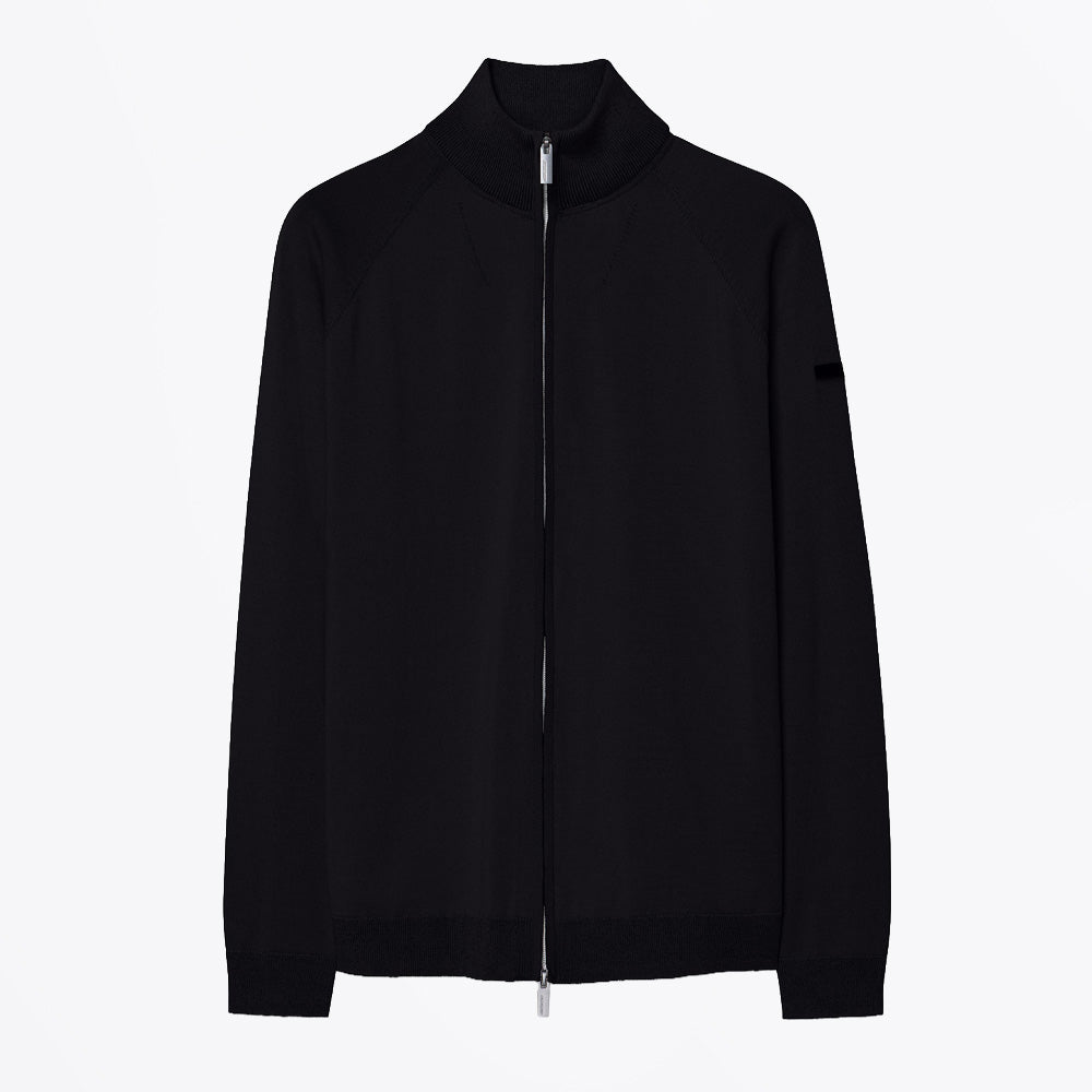 RRD New Amos Cotton Full Zip Knit - Black