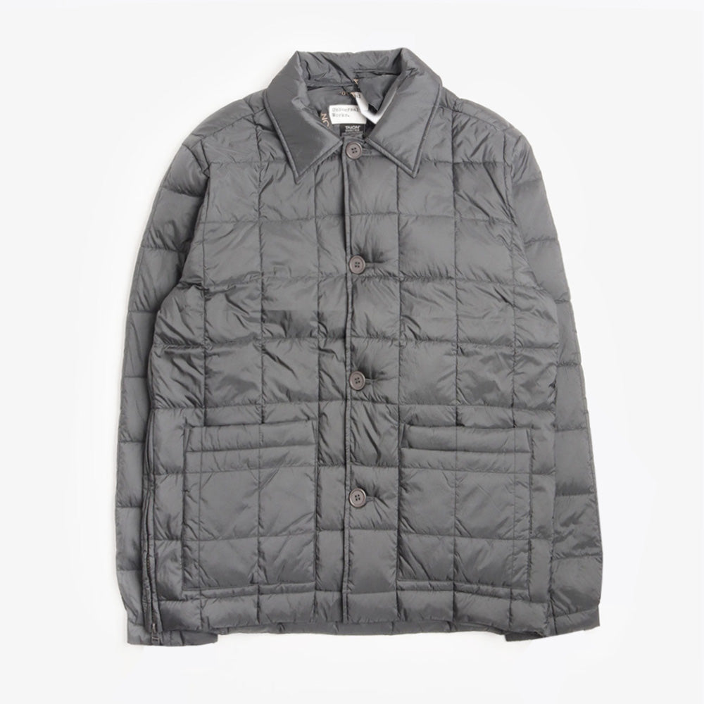 Taion Nylon Soft Shell Down Rams Jacket - Charcoal