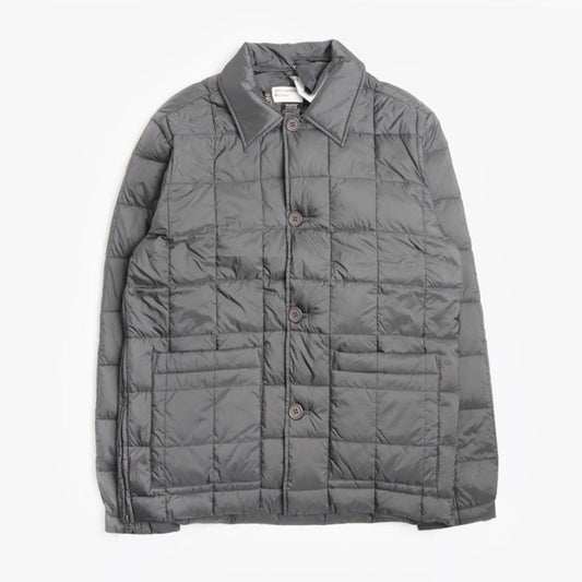 Nylon Soft Shell Down Rams Jacket - Charcoal