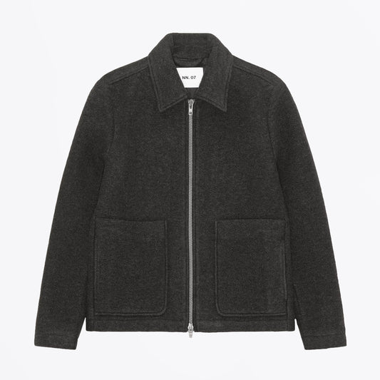 Gael Wool Check Jacket - Dark Army