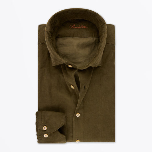Regular Corduroy Shirt - Green