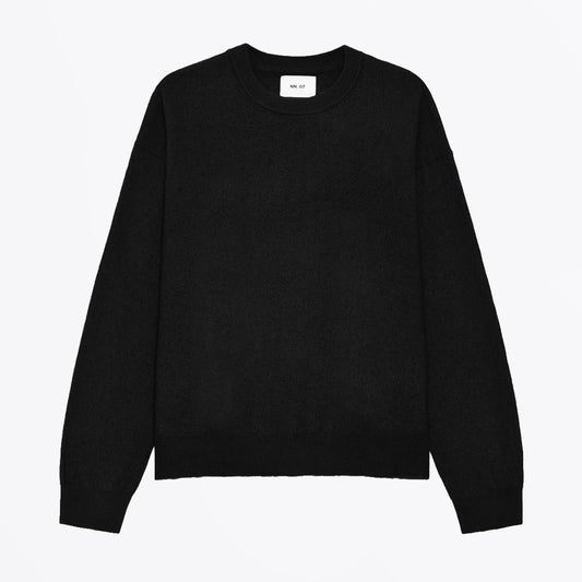 Jasper Boiled Wool Sweater - Black