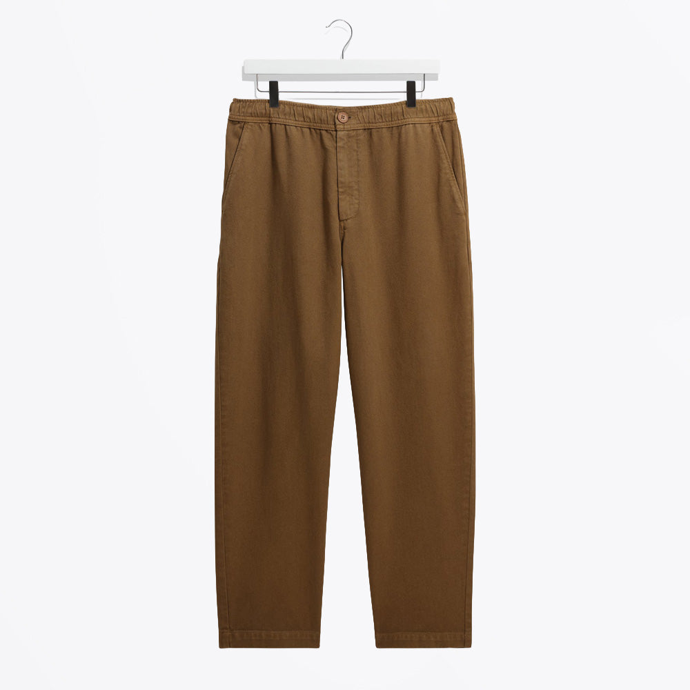 Wax Kurt Trouser Organic Cotton Twill - Dark Tan