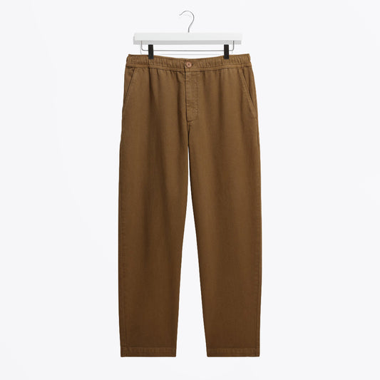 Kurt Trouser Organic Cotton Twill - Dark Tan