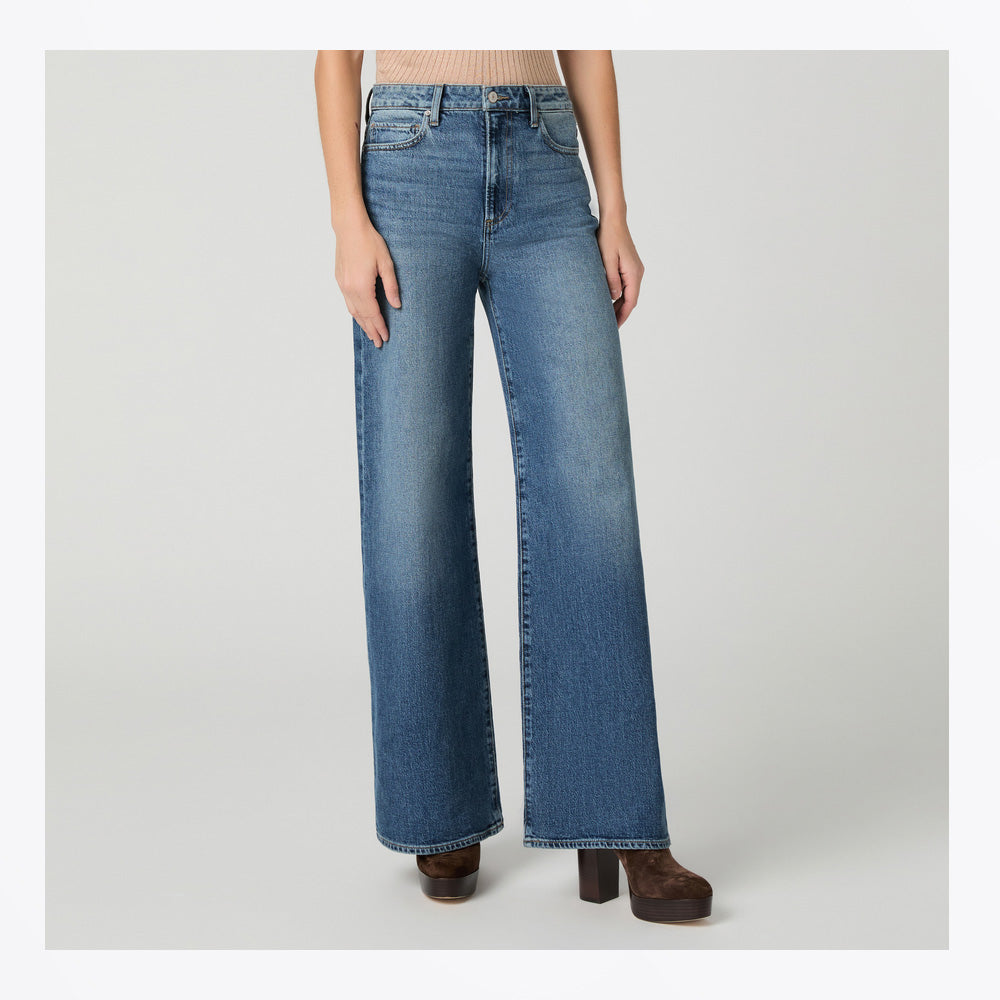 Paige Frances 32 inch Wide Leg Jeans - Serata