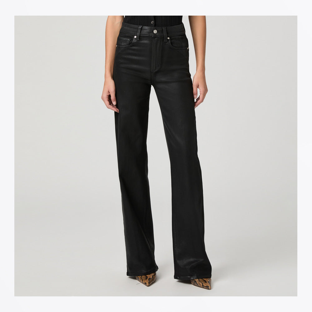 Paige Sasha 32IN Jeans - Black Fog Luxe Coating