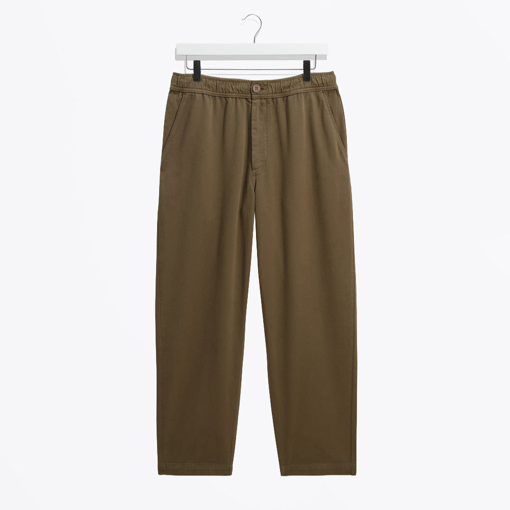 Wax Kurt Trouser Organic Cotton Twill - Dark Khaki