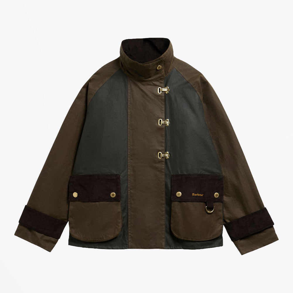 Barbour Hazelwood Wax Jacket - Beech/Fern/Mixed Tartan