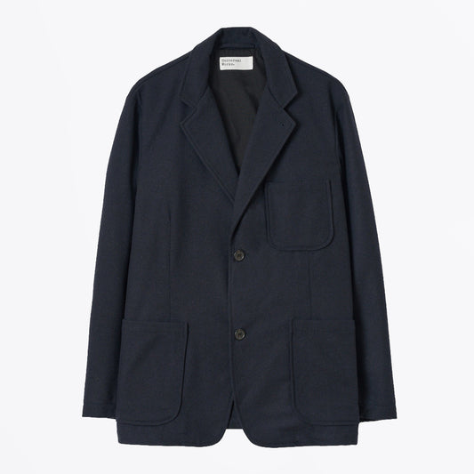 Dublin Wool Mix Two Button Jacket - Dark Navy