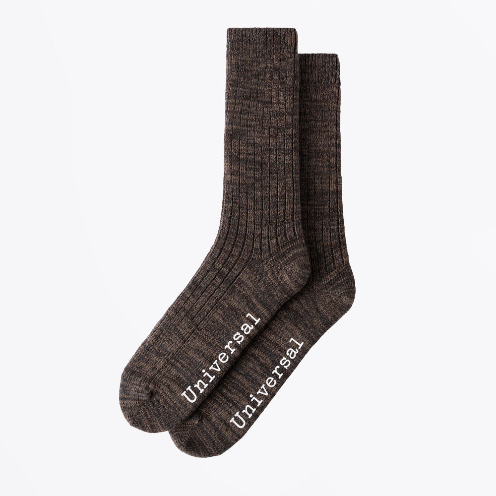 Universal Slub Knit Sock - Charcoal