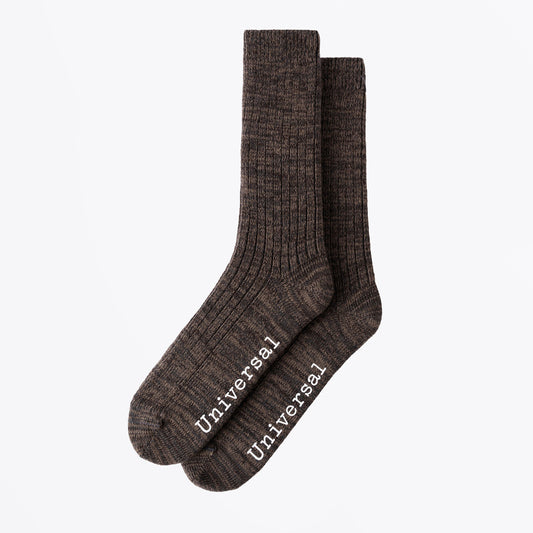 Slub Knit Sock - Charcoal