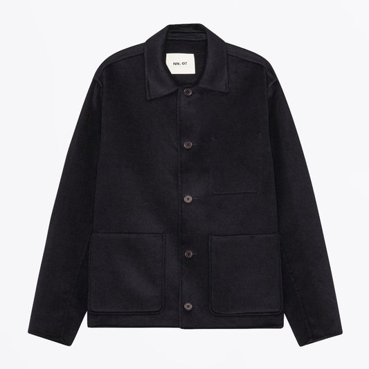 Morgan Brushed Heavyweight Wool Jacket - Deep Navy