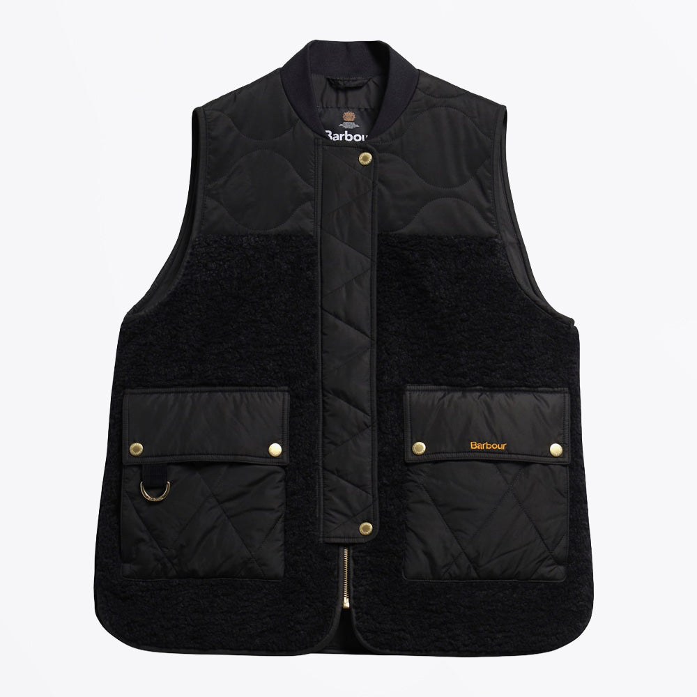 Barbour Ampleforth Fleece Gilet - Black