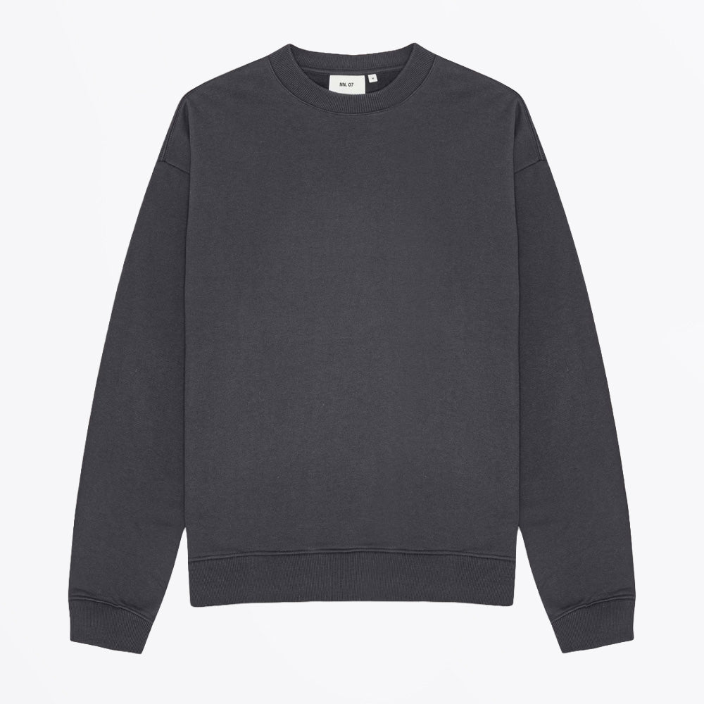 NN07 David Heavy Organic Cotton Sweatshirt - Charcoal Mist
