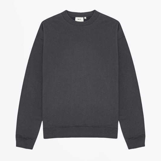 David Heavy Organic Cotton Sweatshirt - Charcoal Mist