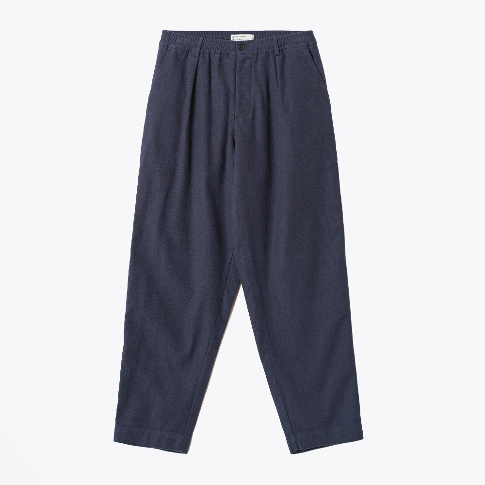 Universal Comfort Moleskin Pleated Track Pant - Navy