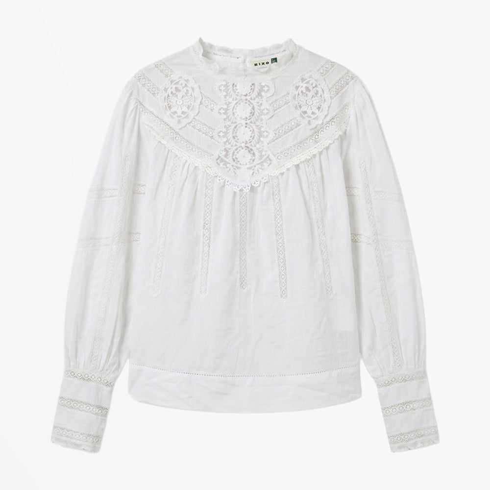 Rixo Tazmin Top - Cream