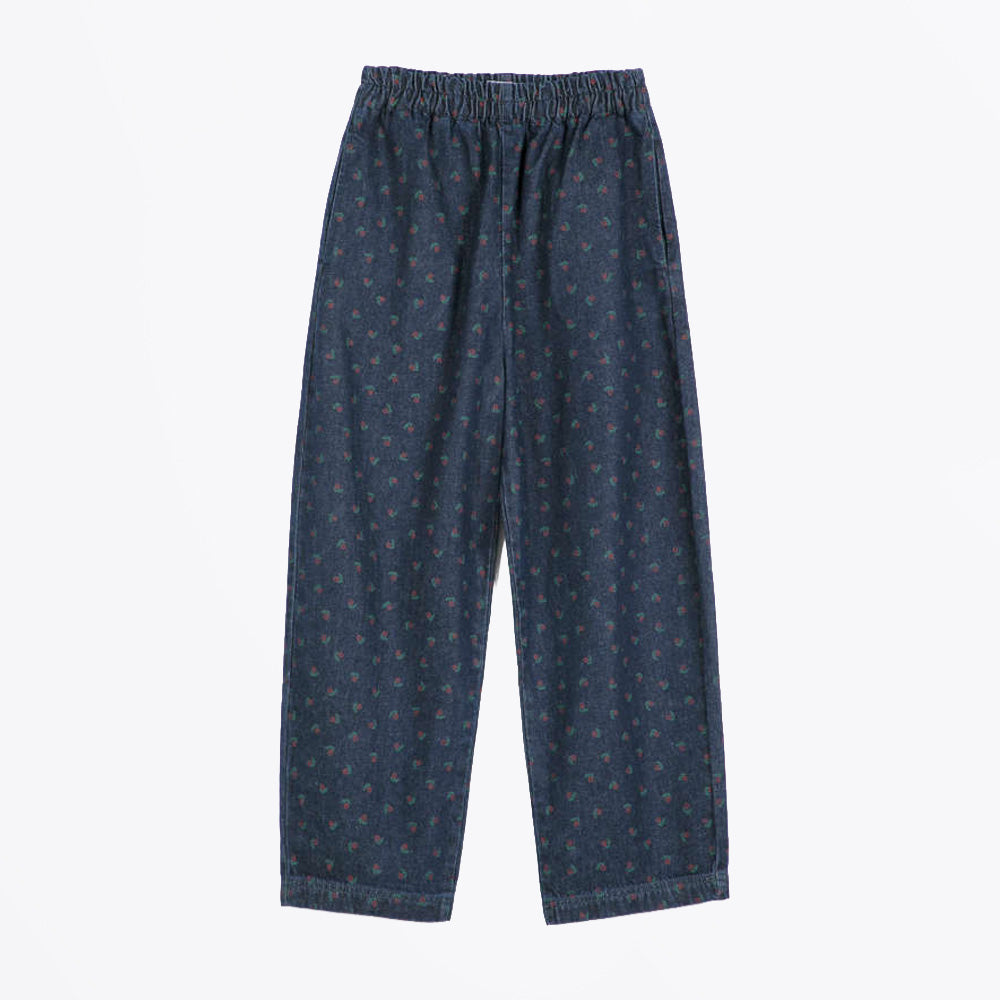 Bobo Swamp Whirl All Over Denim Cocoon Pants - Navy Blue