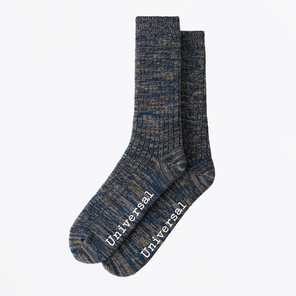 Universal Slub Knit Sock - Dark Navy