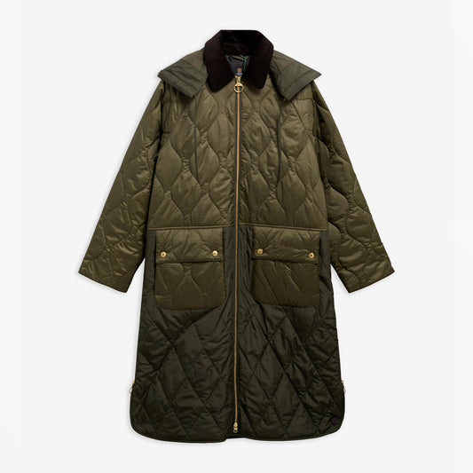 Osbourne Quilted Jacket - Olive/Fern/Mixed Tartan