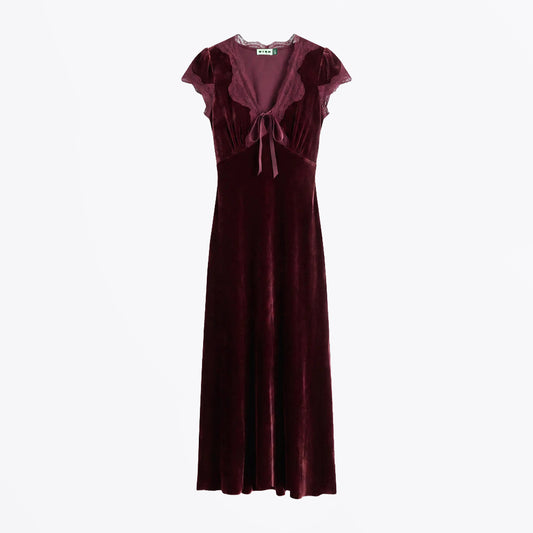 Amari Dress - Bordeaux