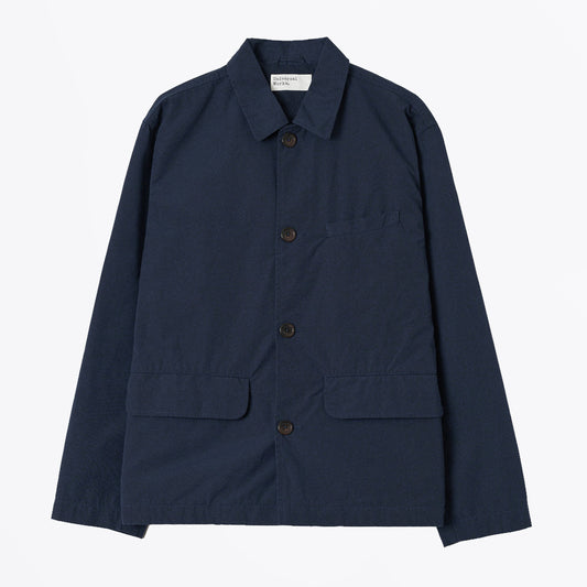 Micro Canvas Warmus Jacket - Navy