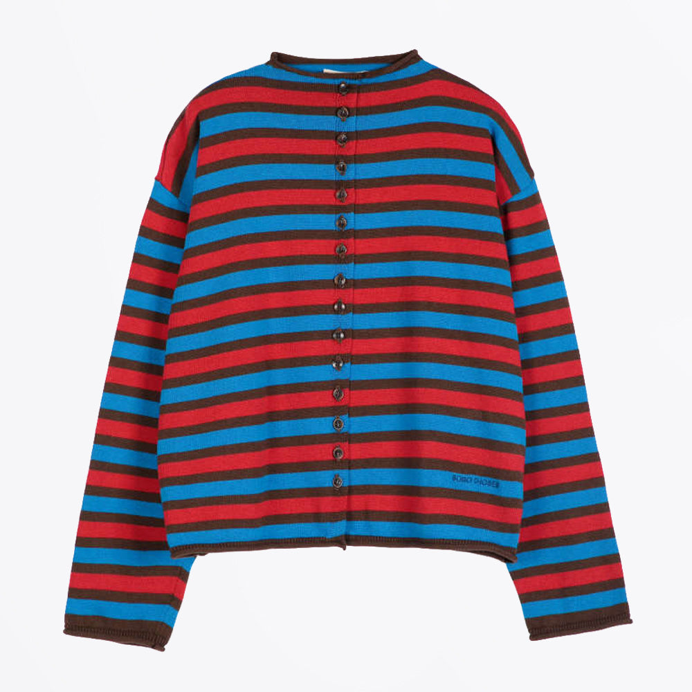 Bobo Striped Cotton Cardigan - Multicolour