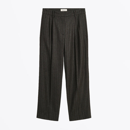 Harry Trousers - Brown / Black Pinstripe