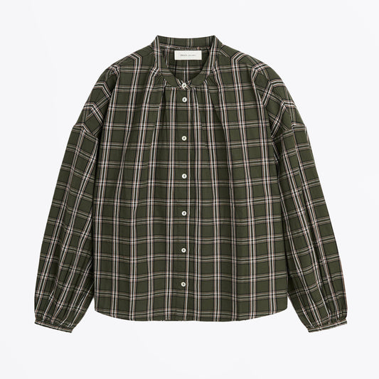 Cilla Shirt - Green / White Check
