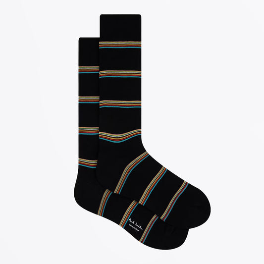 Block 'Signature Stripe' Socks - Black