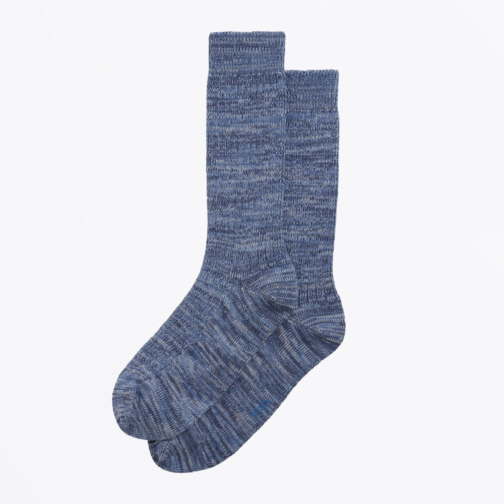 Wax Sandwell Twisted Cotton Socks - Blue And Multicolour
