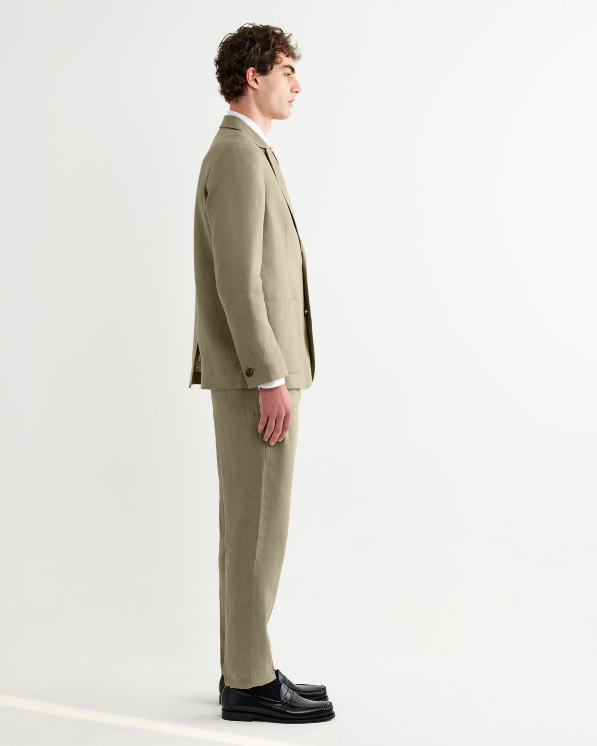 Fintry Linen Blazer - Khaki