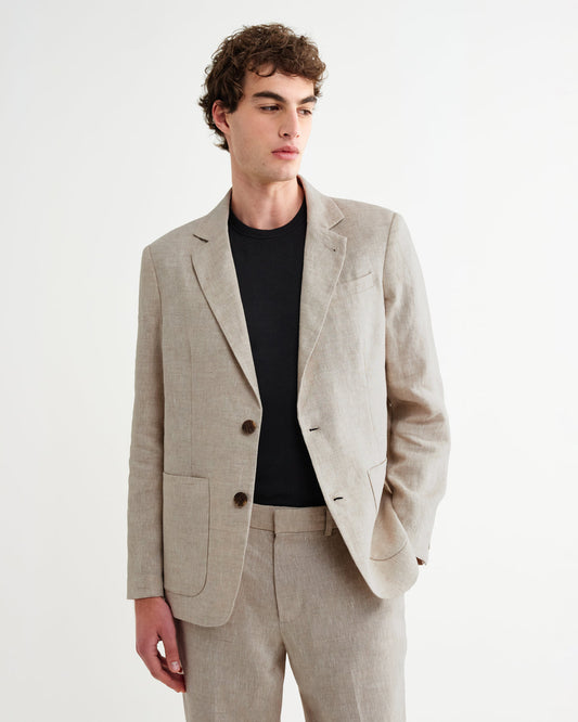 Fintry Linen Blazer - Natural