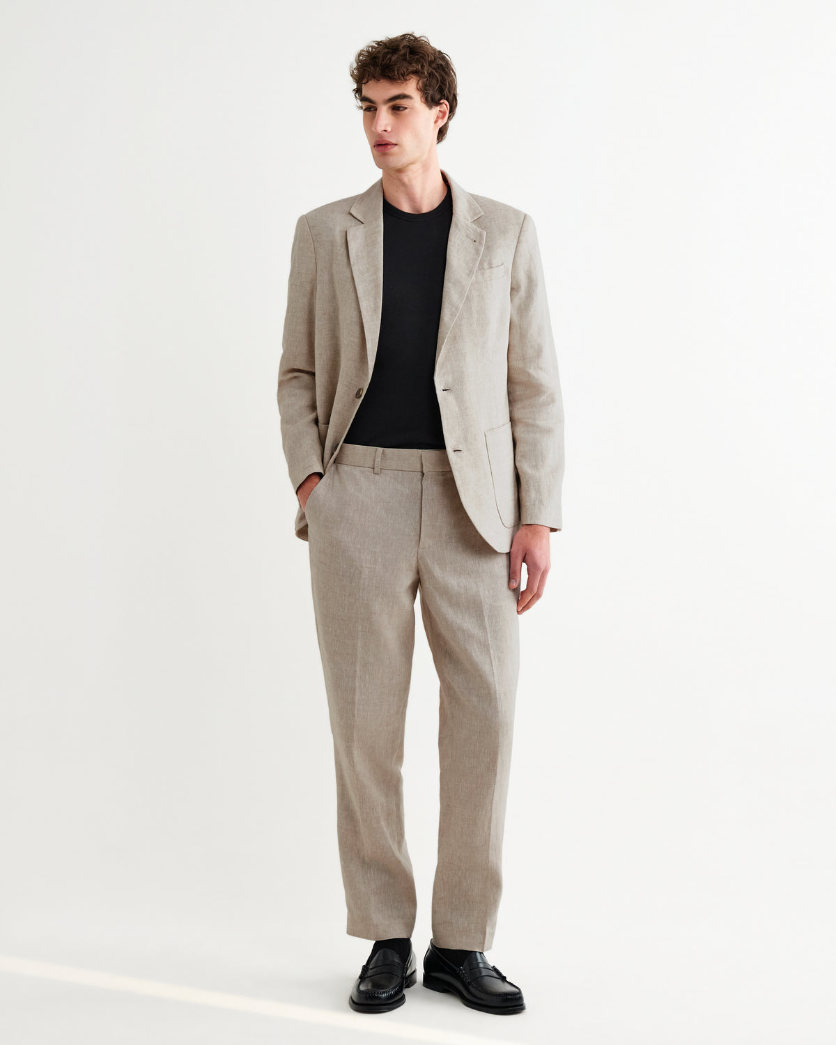 Fintry Linen Blazer - Natural