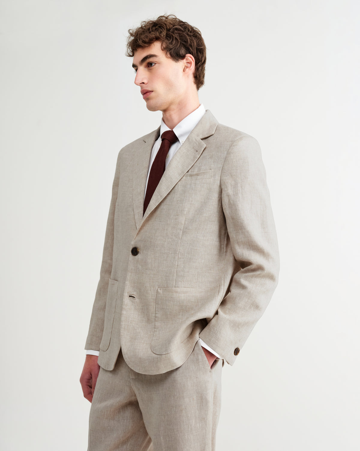 Fintry Linen Blazer - Natural
