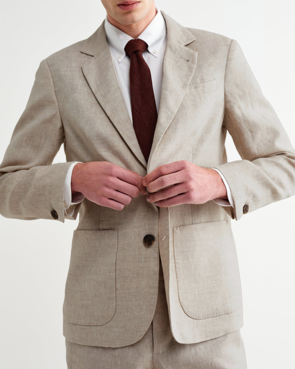 Fintry Linen Blazer - Natural