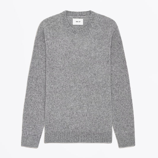 Lee Lightweight Merino Wool Sweater - Grey Melange