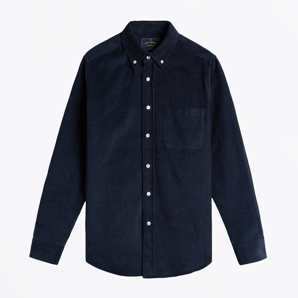 Portuguese Lobo Corduroy Shirt - Navy