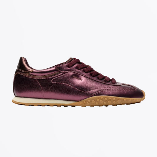 Bridge Metallics Sneaker - Burgundy