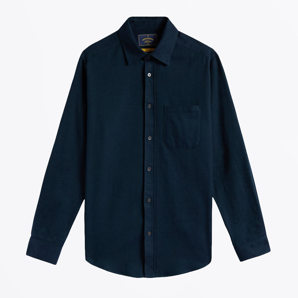 Portuguese Espiga Herringbone Shirt - Green