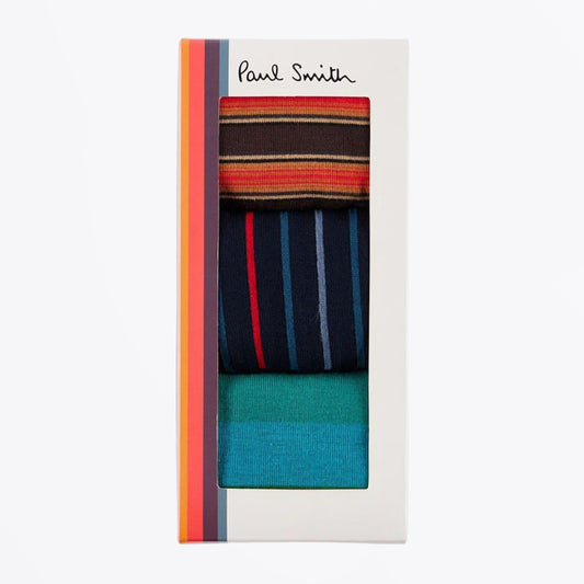 Mix Stripe Socks Three Pack - Multicolour
