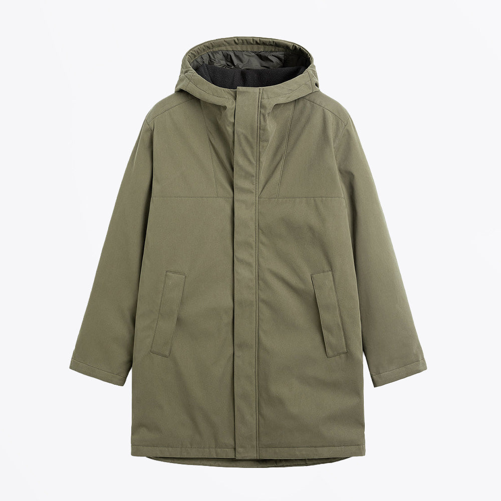 Brixtol Bryson Cotton Coat - Deep Fern