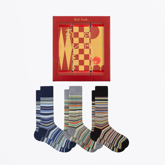 Sock 3PK Cracker Sig - Multicolour