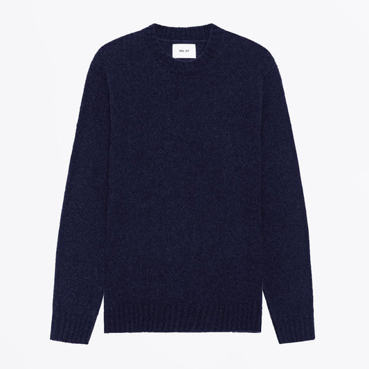 Lee Lightweight Merino Wool Sweater - Navy Blue
