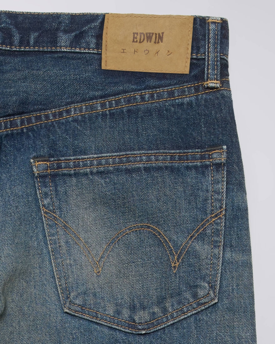 Regular Straight 13.5oz Jeans - Blue - Dark Used