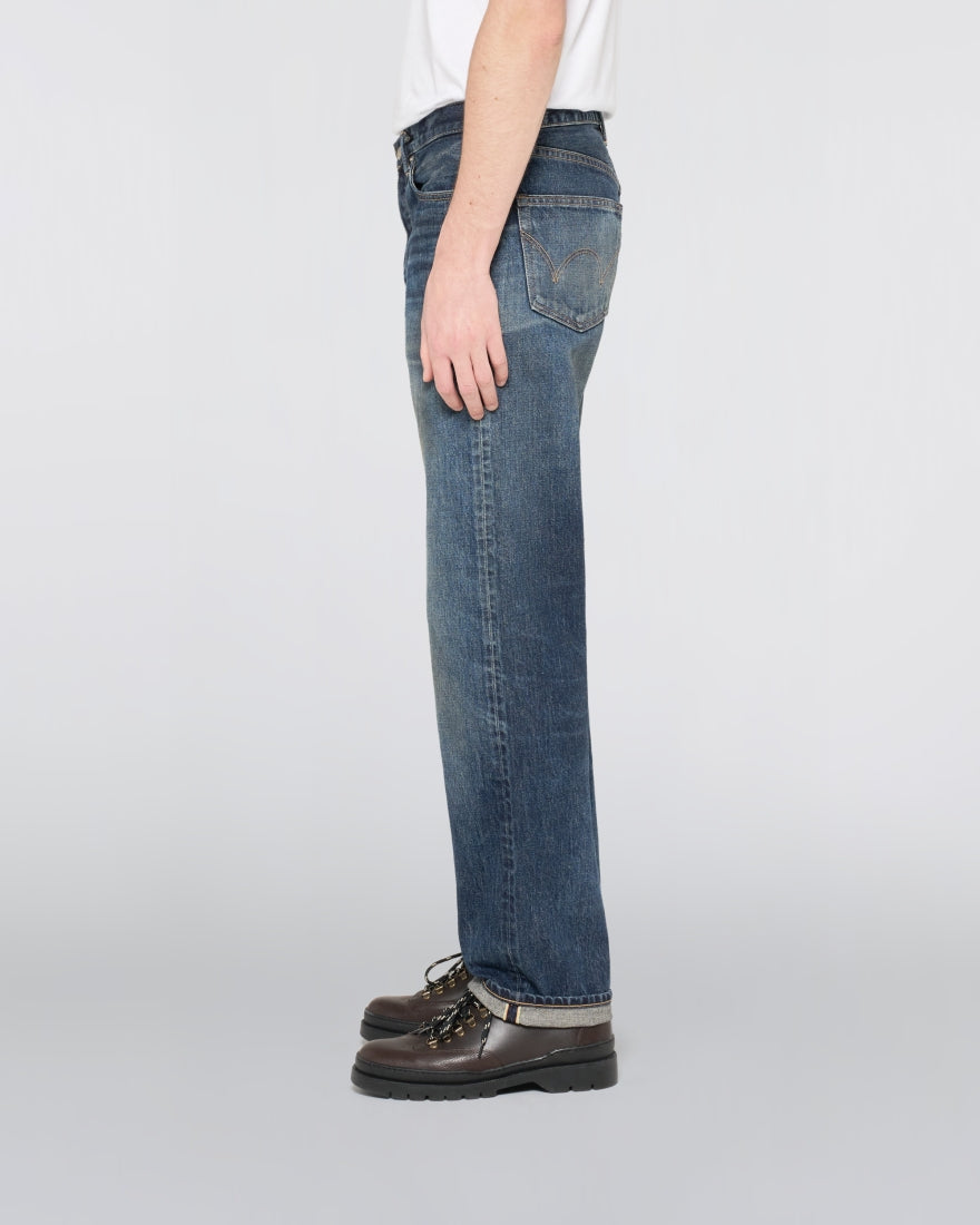 Regular Straight 13.5oz Jeans - Blue - Dark Used