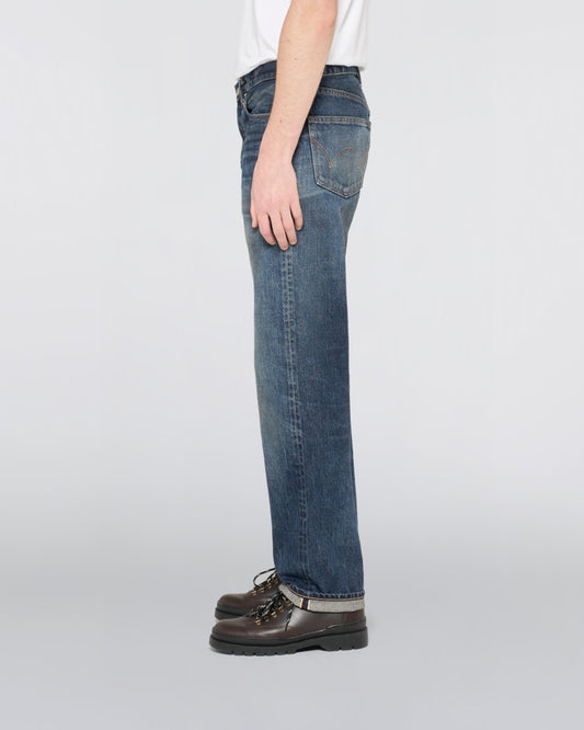 Regular Straight 13.5oz Jeans - Blue - Dark Used