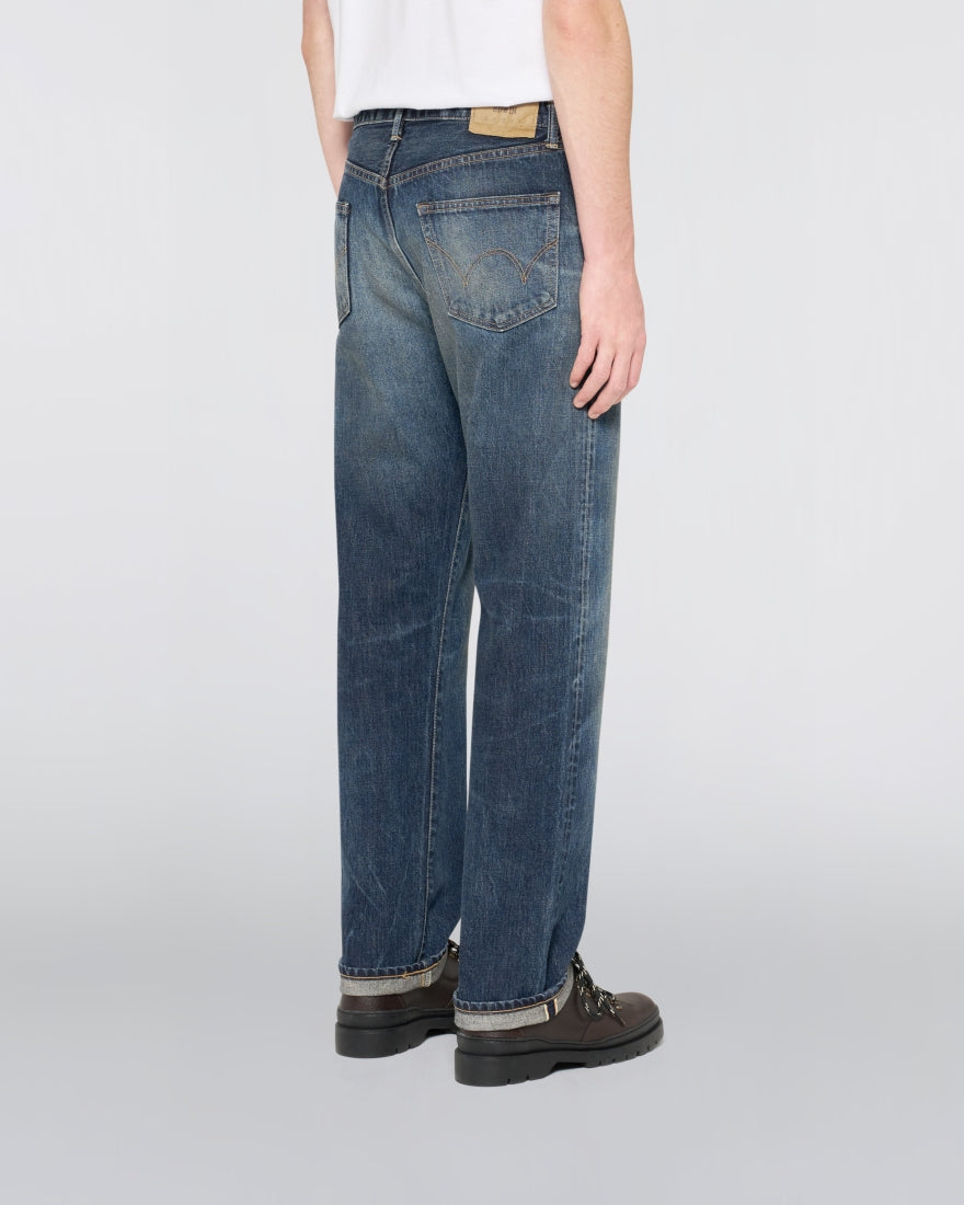 Regular Straight 13.5oz Jeans - Blue - Dark Used
