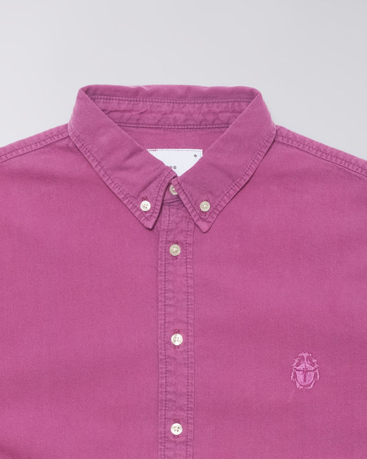 Arlo Shirt LS - Blue - Red Plum Overdyed